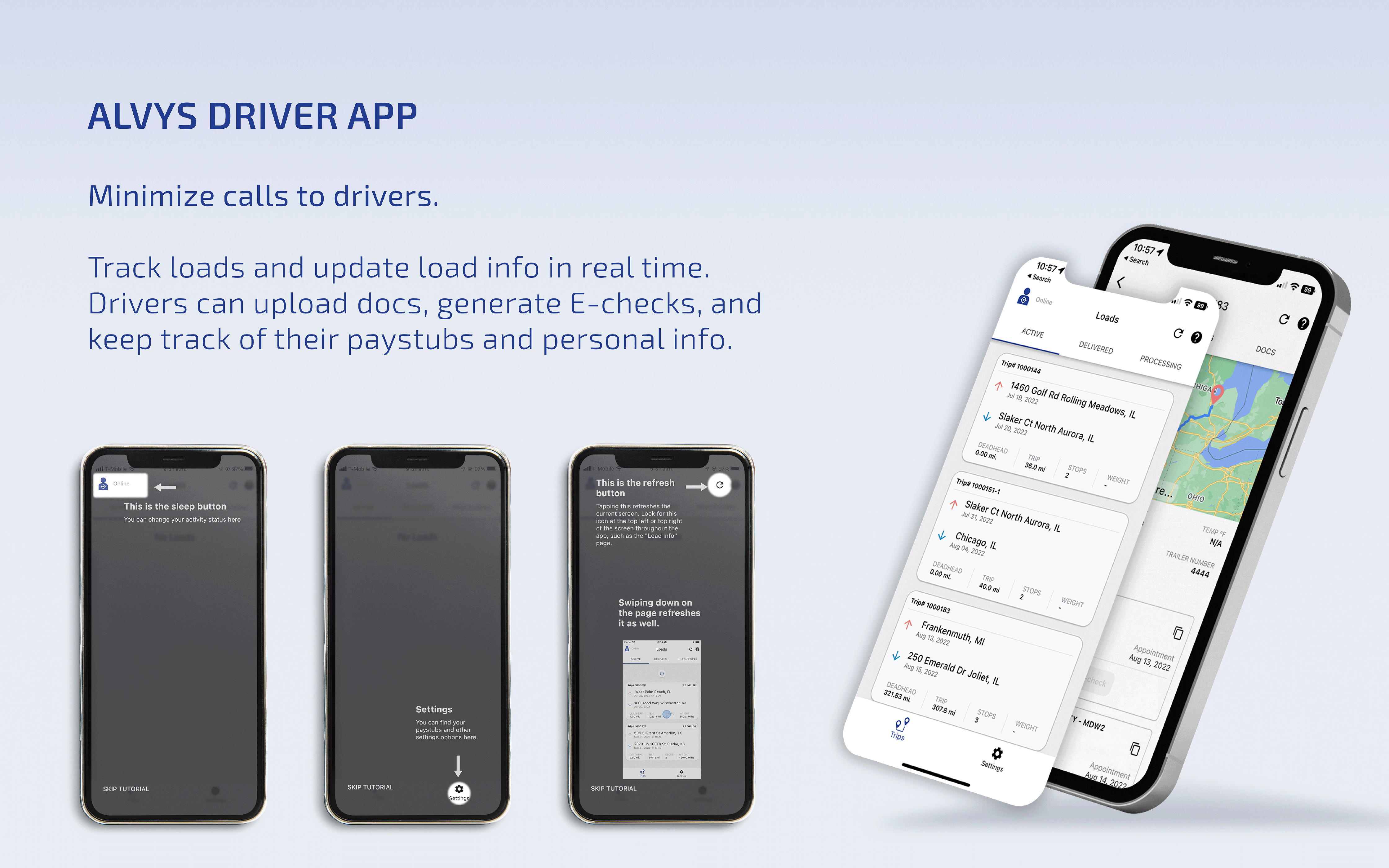 screenshot of Alvys TMS